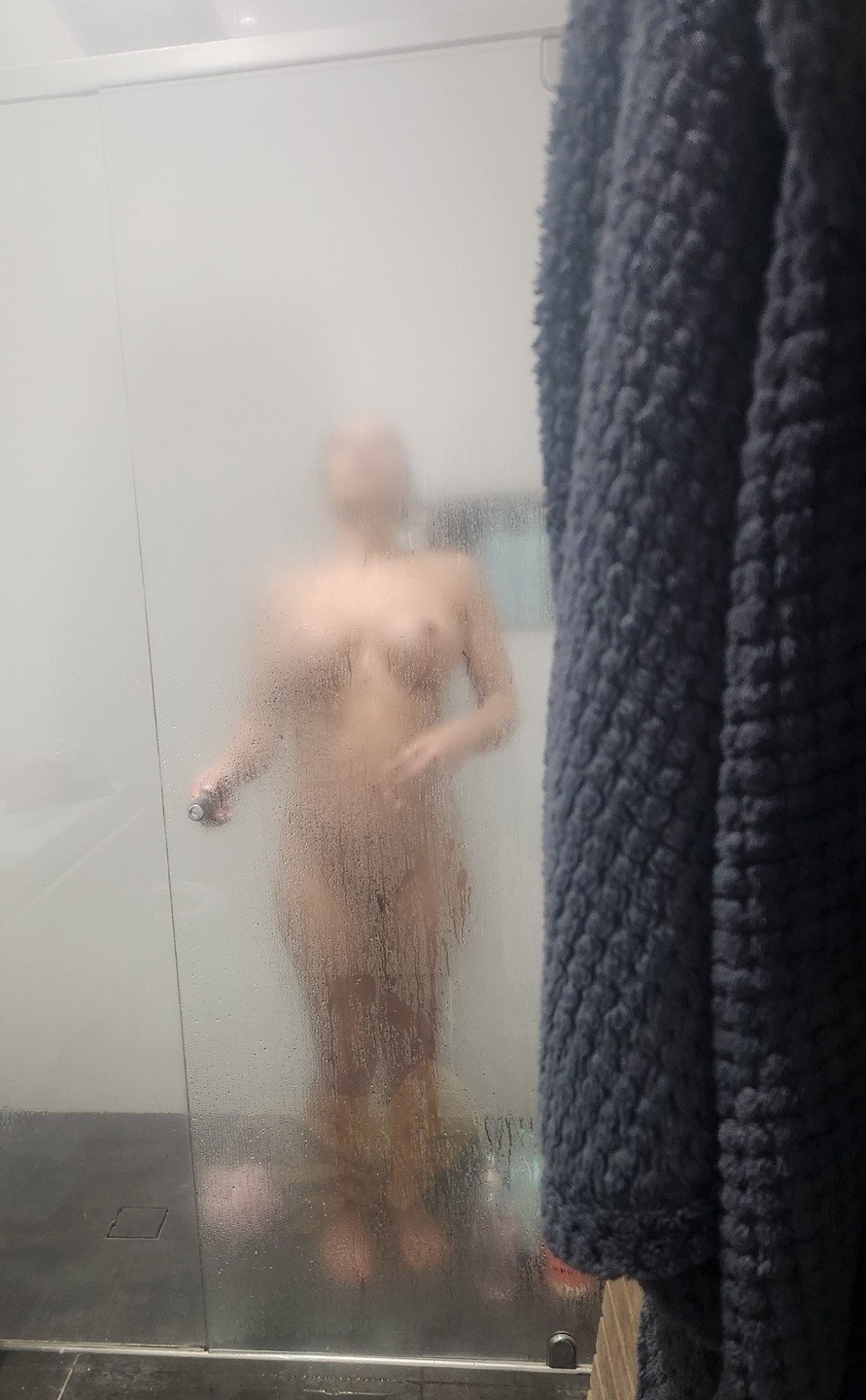 Photo by Hot Em with the username @Hot-wife-Em-1,  September 3, 2023 at 9:45 AM. The post is about the topic Amateurs and the text says 'few sneaky shower picks from hubby. 

enjoy 😉'