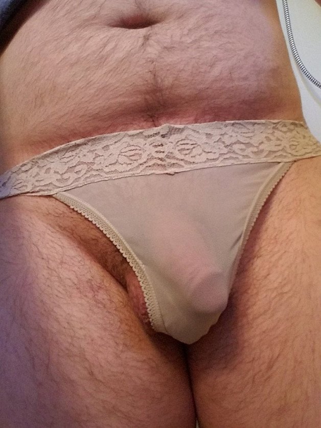 Photo by Shypat08 with the username @Shypat08,  April 13, 2022 at 12:20 AM. The post is about the topic In my wife's panties and the text says 'going to have the house to myself this weekend. lmk if you'd like to chat and see more then'