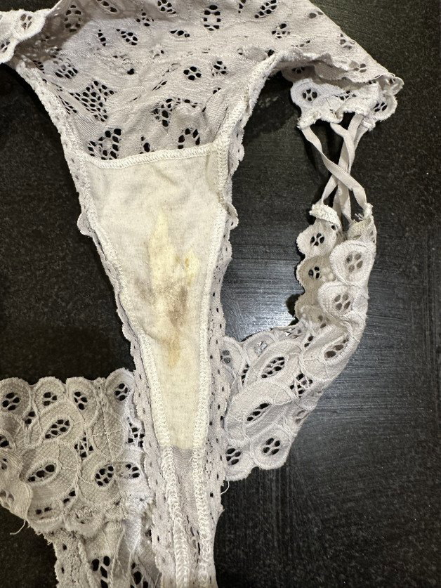 Photo by Freeguy08 with the username @Freeguy08,  April 2, 2023 at 4:06 AM. The post is about the topic Messy and the text says 'My 18 year olds messy panties, her pussy is always so wet'