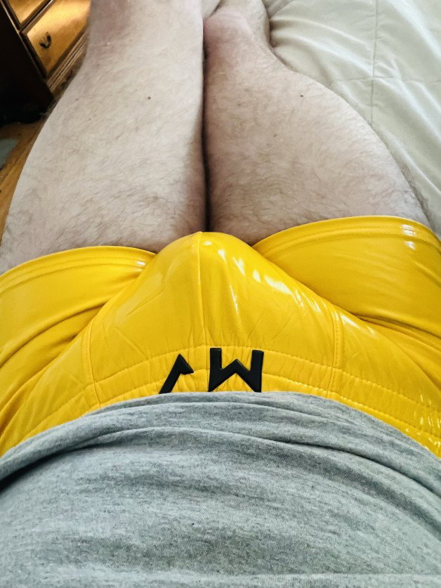 Photo by Spandexlush with the username @Spandexlush,  July 9, 2022 at 11:19 AM. The post is about the topic Spandex men and the text says '#underwear #vinyl #spandexlush'