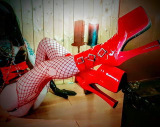 Album by ImagoSuccubi with the username @ImagoSuccubi,  March 29, 2022 at 9:30 AM. The post is about the topic Hot Women in High Heels XXX and the text says '#highboots #myself #amateur #highheels #fetishoutfit #'