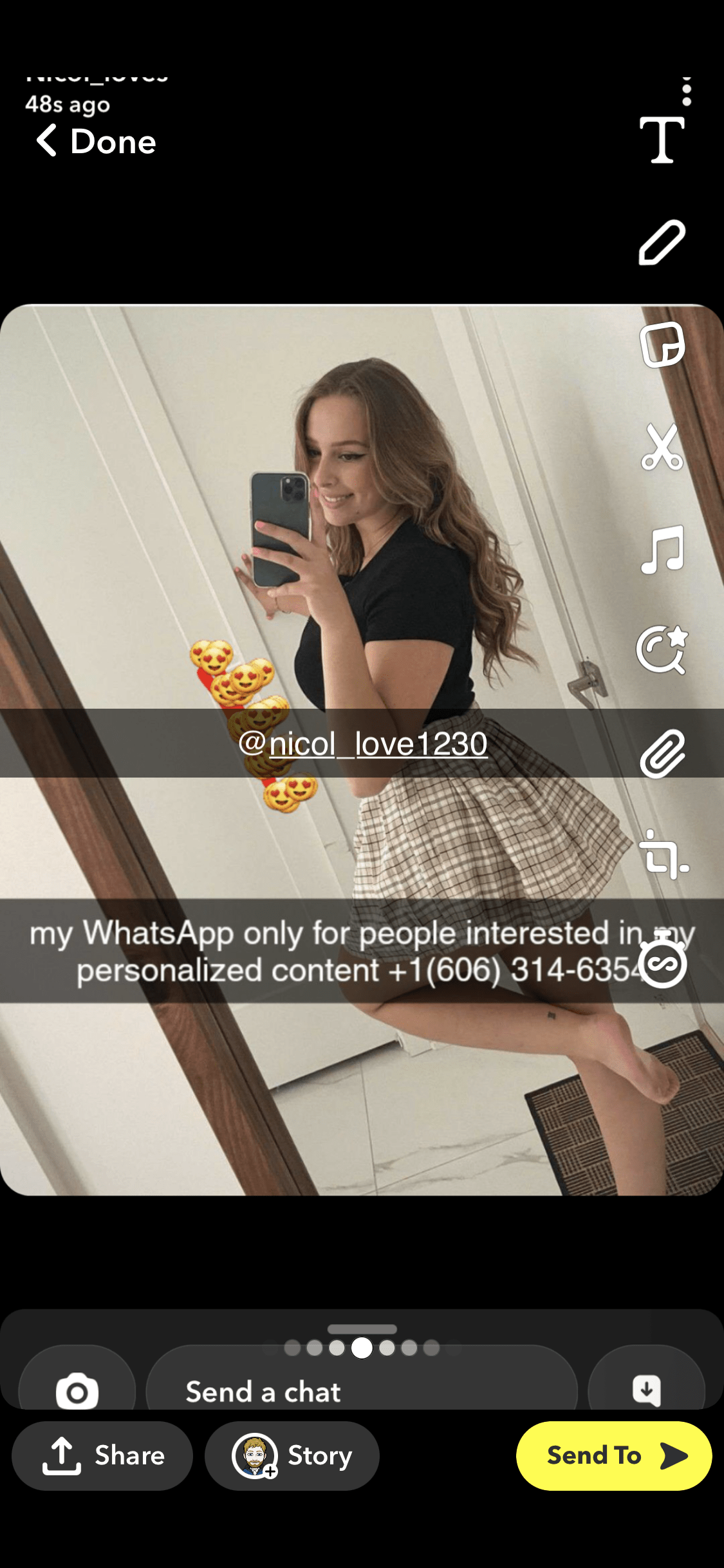 Photo by MrScot with the username @MrScot,  December 27, 2022 at 1:13 PM. The post is about the topic Snapchat and the text says 'go add this gorgeous goddess on snapchat right now please. I promise you will not regret it, shes awesome to talk to, not to mention drop dead beautiful, and she has reasonable prices for her content. Add her on snap and when she adds you back message her..'