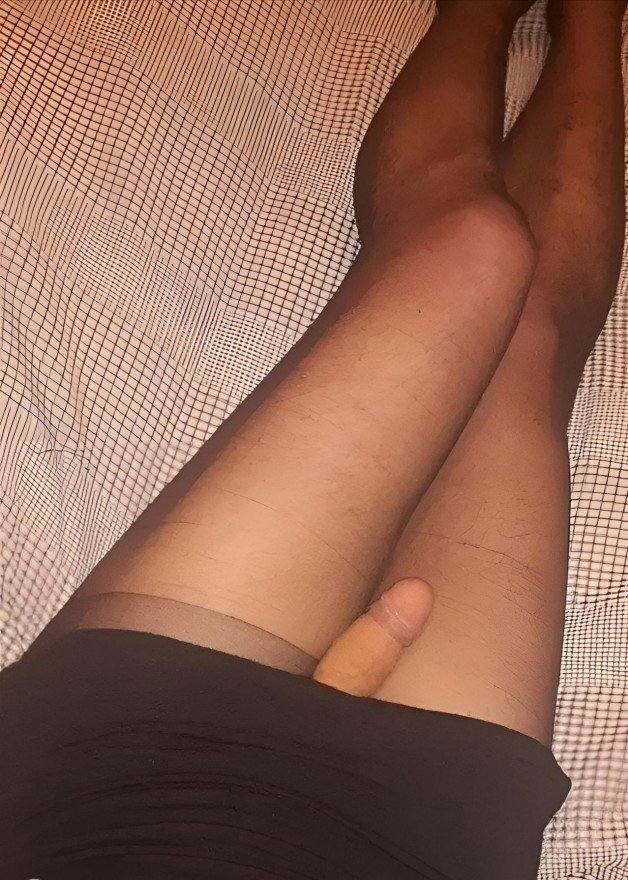 Photo by Nylòn fémboy with the username @Nylonfemboy,  April 20, 2024 at 10:31 PM. The post is about the topic Sissy Desires and the text says 'my cock in pantyhose'