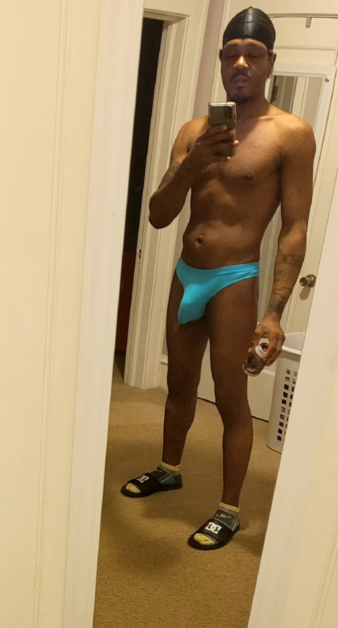 Album by IAmMe127 with the username @IAmMe127, who is a verified user,  June 14, 2022 at 5:31 PM. The post is about the topic Mens Thongs & G-Strings and the text says '#Me'