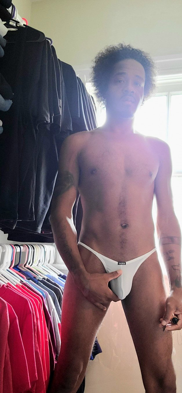 Photo by IAmMe127 with the username @IAmMe127, who is a verified user,  October 18, 2023 at 6:06 AM. The post is about the topic People in underwear and the text says '#Me'