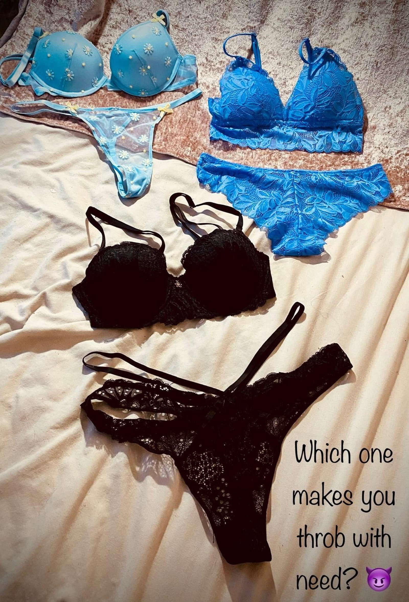 Photo by Redhot40 with the username @Redhot40, who is a verified user,  February 17, 2024 at 7:25 PM. The post is about the topic Hotwife and the text says 'I have new underwear...😉 I love that you stroke yourself over me...I'm glad I please you...😈 What else would you like to see me wear, while seducing you?  Maybe...I'll surprise you! 💋😉'