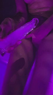 Photo by VioletsVibes with the username @VioletsVibes, who is a verified user,  November 3, 2024 at 11:24 AM. The post is about the topic Sex Toys and the text says 'Icicle dildo! 🍆🔥💦❤️'