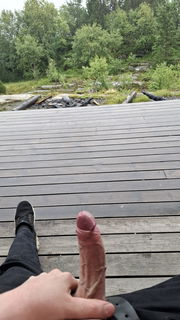 Album by FrostBear with the username @FrostBear, who is a verified user,  July 23, 2024 at 12:37 PM. The post is about the topic Rate my pussy or dick and the text says 'out in nature'