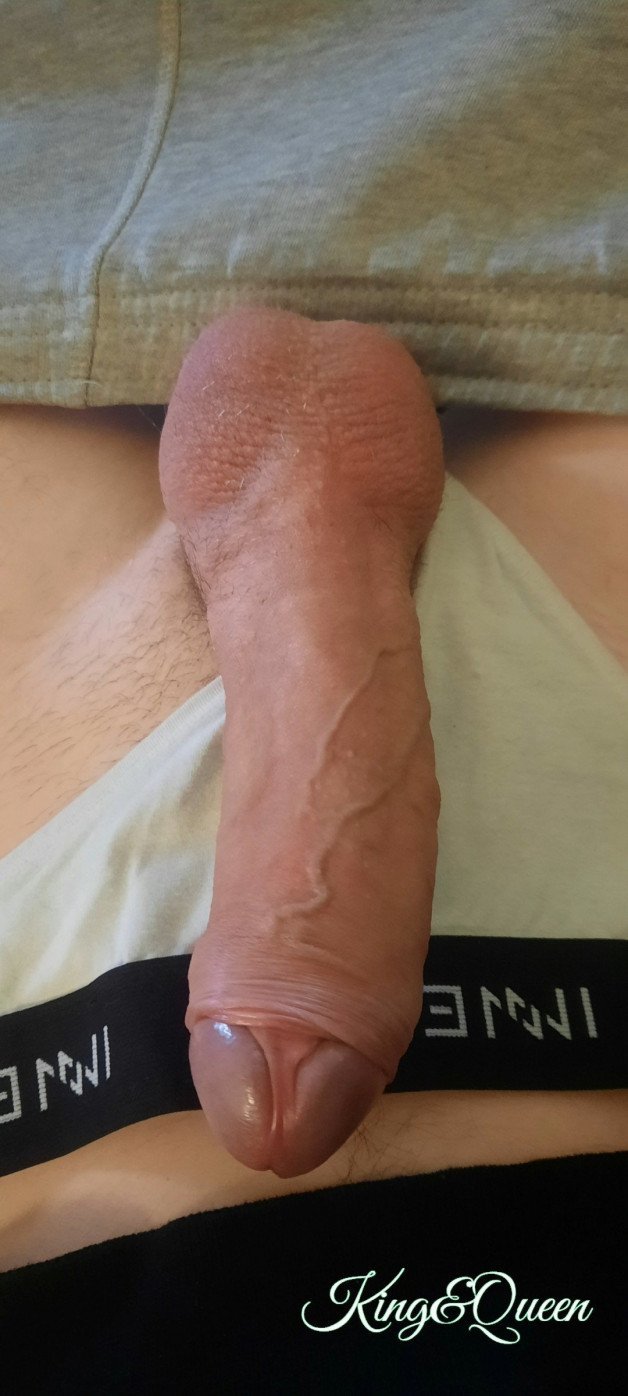 Photo by King&Queen with the username @Sweetjack84, who is a verified user,  September 28, 2022 at 2:00 PM. The post is about the topic Big Cock Lovers and the text says 'When I'm too horny and i put on my wife's panties 😉'