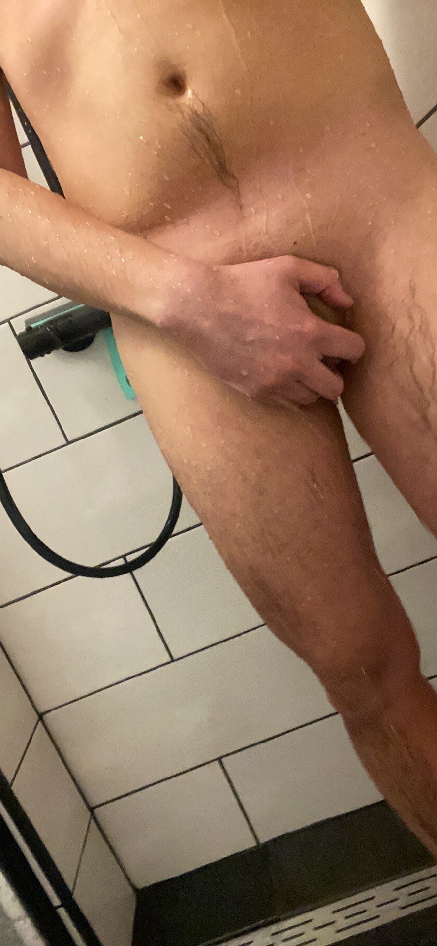 Photo by 19BoyForFun with the username @19BoyForFun, who is a verified user,  December 23, 2023 at 1:08 AM and the text says '#Cum and #shower with me 👊🏽💦'
