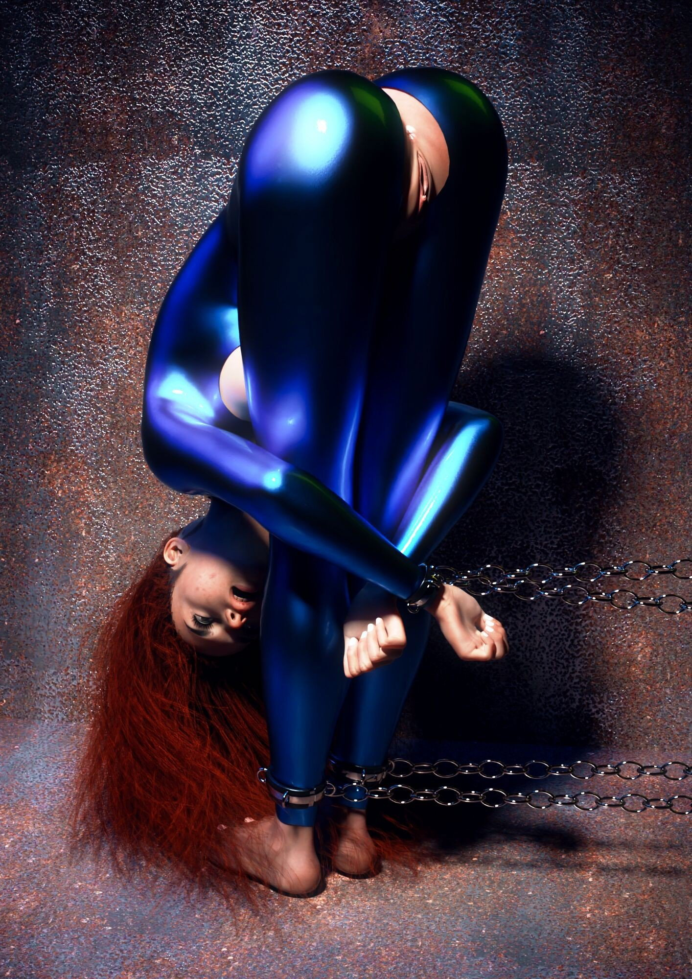 Photo by Doctor Pervic with the username @doctorpervic, who is a verified user,  May 28, 2022 at 5:18 PM and the text says 'Done in Daz3D With DoctorPervic New Bondage Cufts'