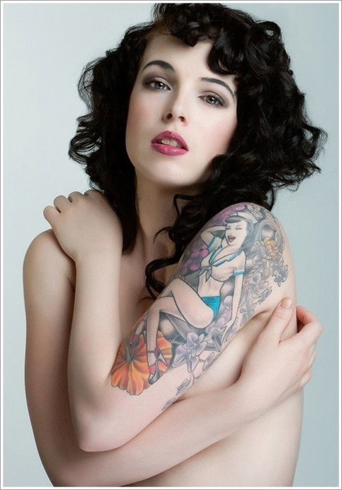 Photo by rockabilly2 with the username @rockabilly2,  December 16, 2014 at 6:53 AM and the text says 'i-asked-for-more-tatooed-babes:

I asked For More Tattooed Babes'