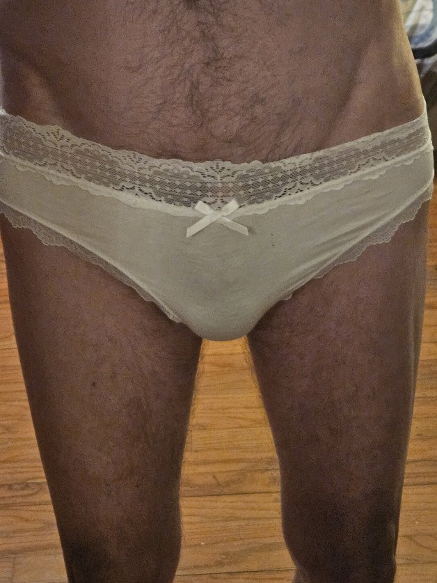 Photo by Randy469 with the username @Randy469,  October 3, 2023 at 11:52 AM and the text says 'My new panties'