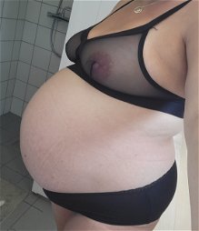 Shared Photo by Chubbymilf94 with the username @Chubbymilf94, who is a star user,  May 21, 2024 at 12:29 PM. The post is about the topic Pregnancy and the text says '#Pregnant'