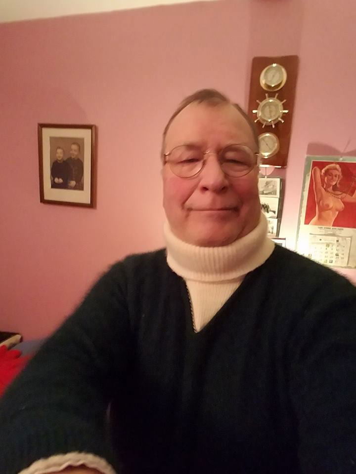 Photo by gardenerchance with the username @gardenerchance,  October 30, 2017 at 5:22 AM and the text says 'charlielshaw:

Selfie !!!! See the old man. Ten below zero F here in CNY USA with 60 MPH winds and white out snow conditions. That makes a double angora day !'