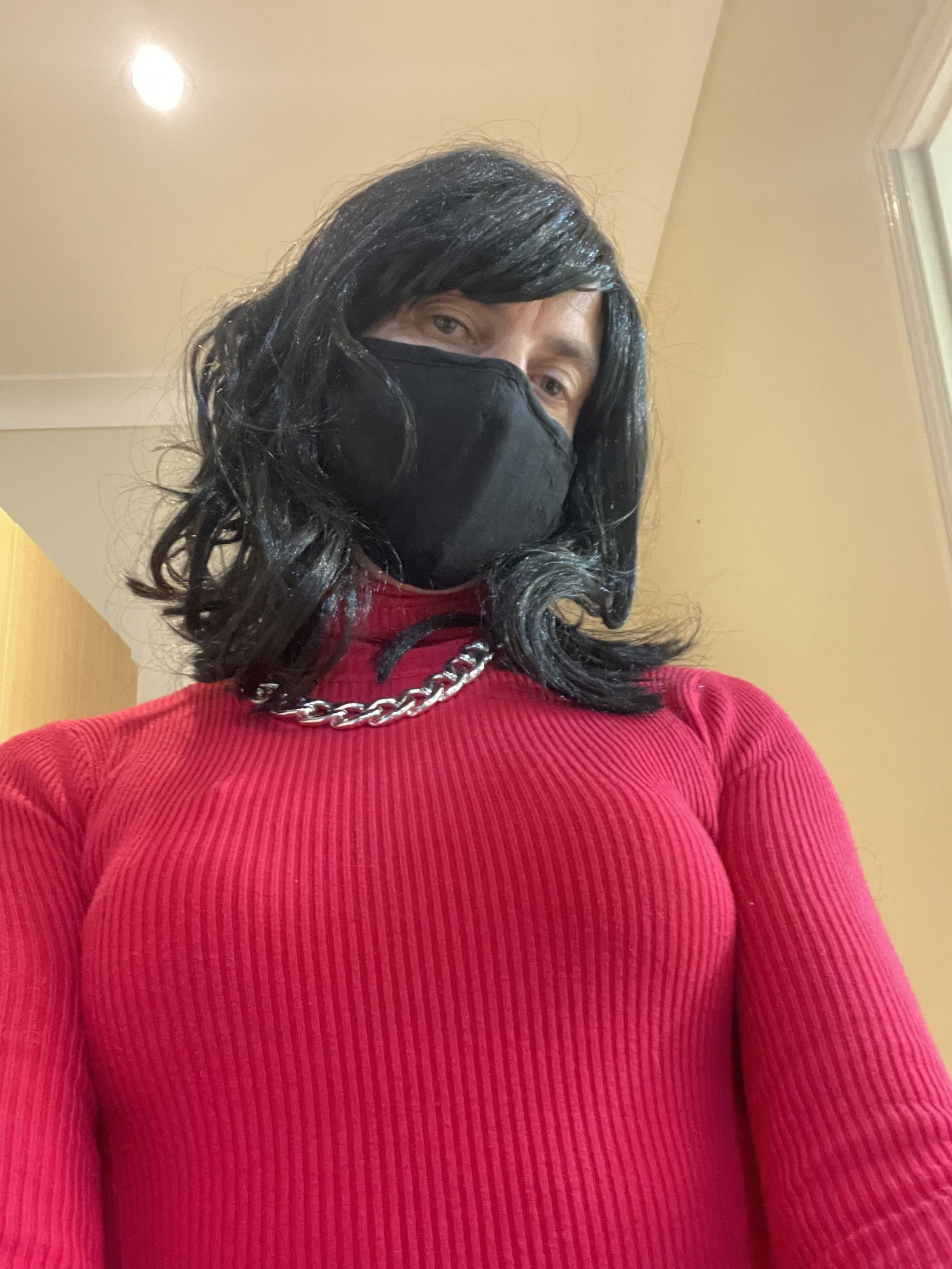 Photo by CDBrandy71 with the username @CDBrandy71, who is a verified user,  October 4, 2022 at 1:20 PM. The post is about the topic Crossdressing and the text says 'Dress up night for Brandy. 😘

#crossdress #sissy'