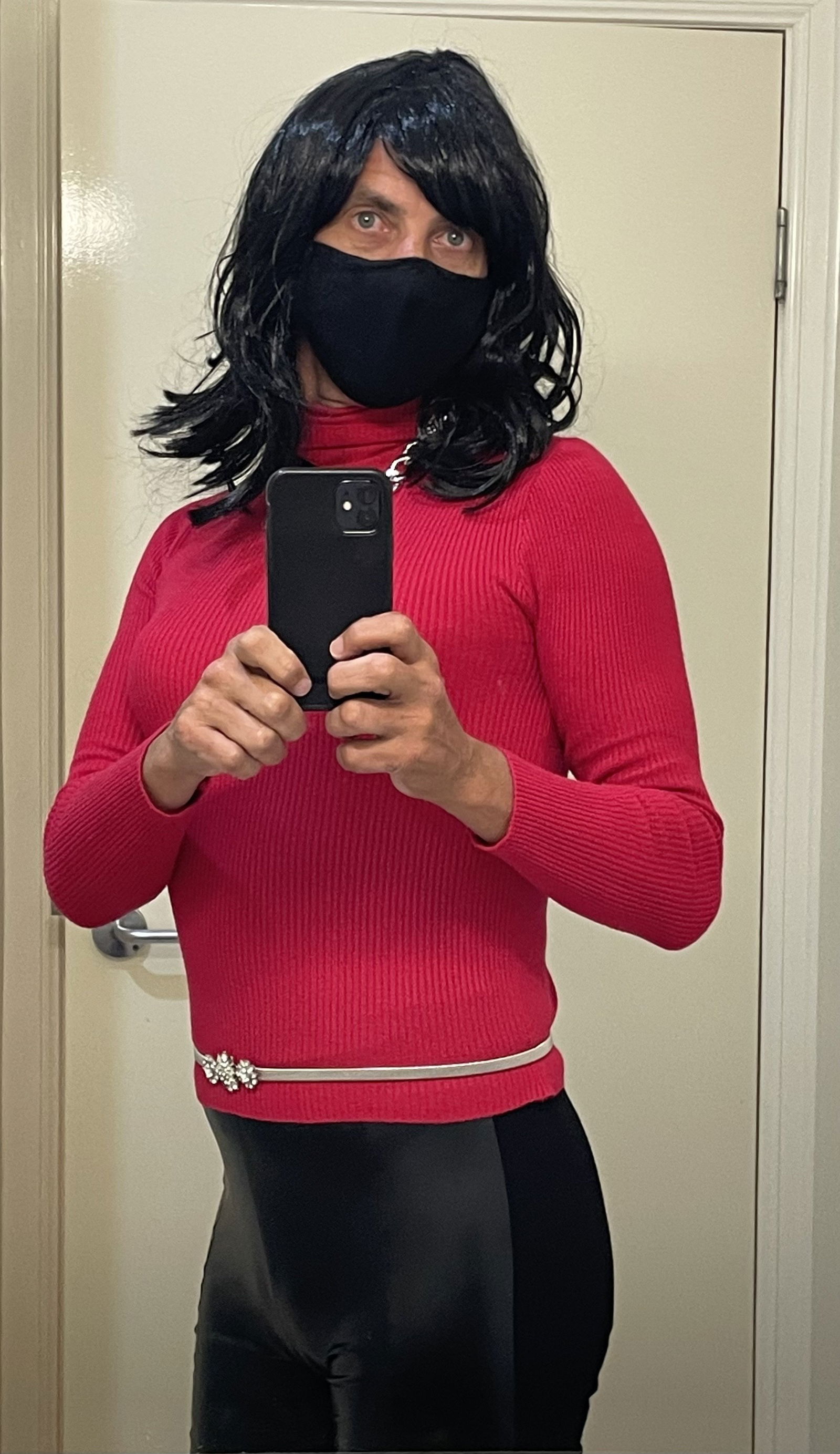 Photo by CDBrandy71 with the username @CDBrandy71, who is a verified user,  October 4, 2022 at 1:20 PM. The post is about the topic Crossdressing and the text says 'Dress up night for Brandy. 😘

#crossdress #sissy'