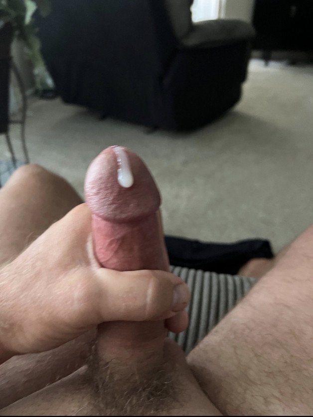 Photo by Nipluver with the username @Nipluver, who is a verified user,  October 2, 2023 at 2:57 PM and the text says 'A little precum dribble, wish one of the hot babes on here would lick it up for me!'