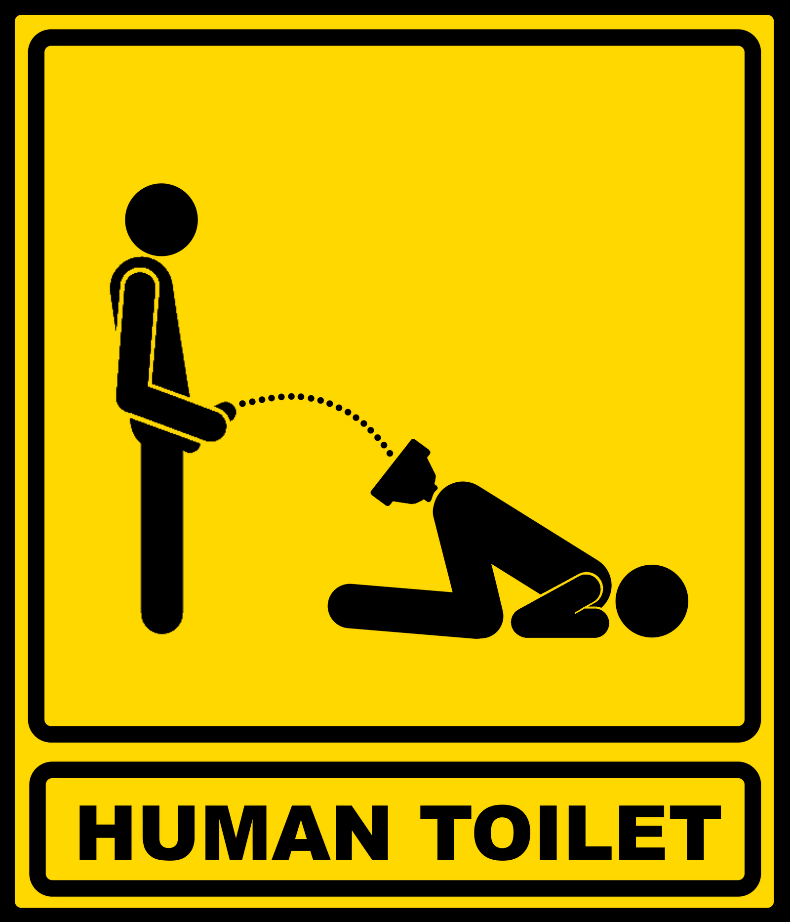 Photo by Nutzvieh with the username @nutzvieh, who is a verified user,  October 15, 2022 at 7:27 PM. The post is about the topic Pictograms - Piktogramme and the text says 'Human toilet'