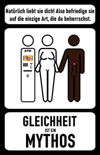 Photo by Nutzvieh with the username @nutzvieh, who is a verified user,  November 8, 2022 at 7:10 PM. The post is about the topic Pictograms - Piktogramme and the text says 'Gleichheit ist ein Mythos - Equality is a myth'