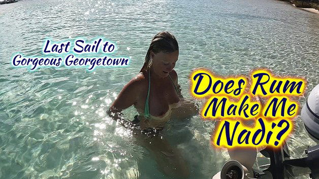 Photo by Sailing Angel with the username @sailingangelxxx, who is a verified user,  October 6, 2023 at 10:59 PM and the text says 'My New Video is LIVE! 🤿🏝️⛵️🦈🐟🍹
https://vimeo.com/ondemand/sailingdarkangel/871882133
I make my last sail to Georgetown count! With sailing, offshore reef diving, partying with friends, one of the most stunning beaches in the world and an uninvited..'