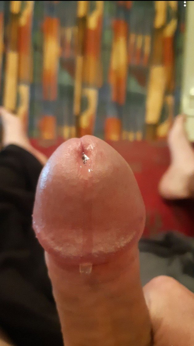 Photo by Troublesomefun with the username @Troublesomefun, who is a verified user,  November 27, 2022 at 12:41 AM and the text says 'Dripping the sweet nectar. #horny #precum'