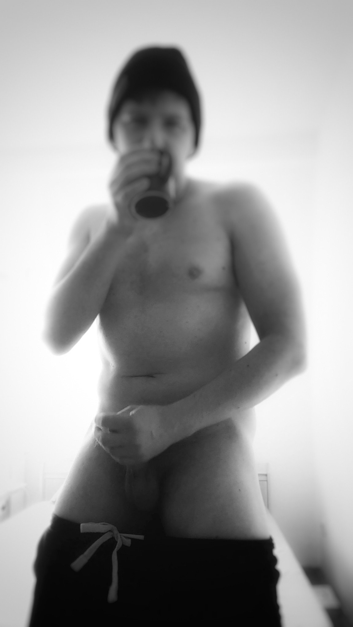 Photo by funguy5180 with the username @funguy5180, who is a verified user,  June 23, 2020 at 7:55 AM. The post is about the topic Sexy Selfhot and the text says 'Tasty #Coffeemood 
#art #amateur #homemade #blackandwhite #german #coffeee #naughtytuesday #man #male #guy #snapchat'