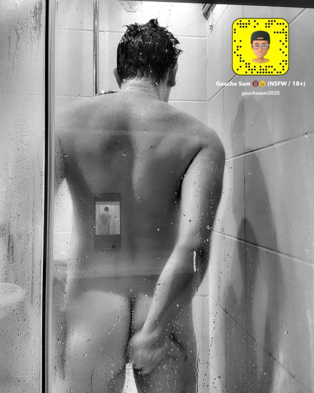 Photo by funguy5180 with the username @funguy5180, who is a verified user,  January 15, 2023 at 2:51 PM. The post is about the topic Best Nude and the text says 'Showertime

If you like follow my snapchat: gauchosam2020'