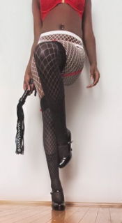 Photo by daddypoisonn with the username @daddypoisonn, who is a verified user,  August 9, 2022 at 5:26 PM. The post is about the topic Fishnet Clothing and the text says 'fishnets, pantyhose, and flogger...im just driving you betas crazy today huh'