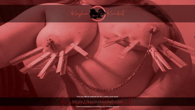 Photo by KayleaKendall with the username @KayleaKendall, who is a star user,  March 22, 2024 at 3:58 AM and the text says 'Room For More?
#Clothespins #NippleClamps #Pain #PiercedNipples #Titties'