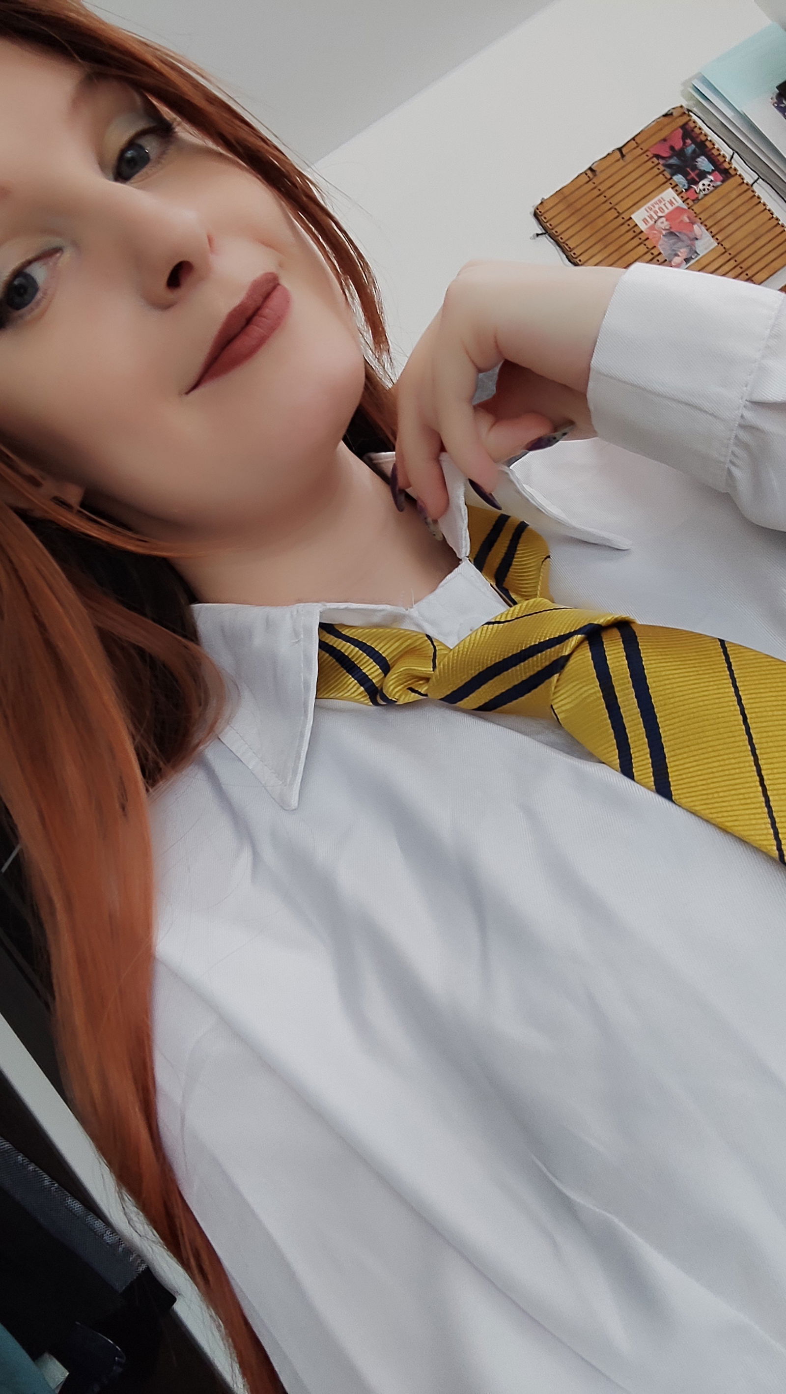 Album by Terefur with the username @Terefur, who is a star user,  February 21, 2024 at 4:30 AM and the text says 'Ooh I love this tie...
#selfie #post #time #today #picture #day #people #girl'