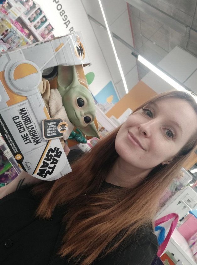 Photo by Terefur with the username @Terefur, who is a star user,  July 25, 2023 at 4:30 PM and the text says 'Wow this is a cutie, but you still need to find a Mandalorian)
#toy #toystory #story #girl #time #life #thankyou #today #goodlife #nature'