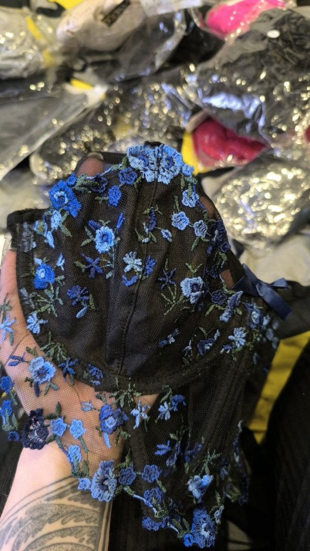 Photo by Terefur with the username @Terefur, who is a star user,  November 1, 2024 at 4:30 PM and the text says 'The new sets finally arrived for you! I especially loved one with beautiful blue embroidery.
#Lingerie #New #Blue #Embroidery #Sexy #Style #Beautiful #Luxury #Details'