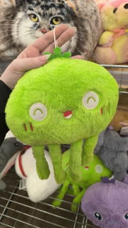 Photo by Terefur with the username @Terefur, who is a star user,  October 25, 2024 at 4:30 PM and the text says 'This green alien is so cute! It&#039;s an interesting plush toy for an adult, but still super cool and fun.
#Toy #Plush #Alien #Cute #Fun #Playful #Quirky #Unique #Adorable'