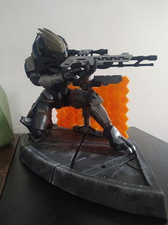 Photo by Terefur with the username @Terefur, who is a star user,  August 1, 2024 at 4:30 PM and the text says 'Honestly, I don&#039;t remember if I showed you the fully finished Garrus figure, but here it is!
#masseffect #figure #life #fun #work #love #home #today'