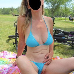 Photo by NaughtyMILF4U with the username @NaughtyMILF4U, who is a verified user,  March 23, 2023 at 4:00 PM. The post is about the topic MOMS and the text says 'Spring is just around the corner. Can't wait for a summer of flashing and naughtiness!'