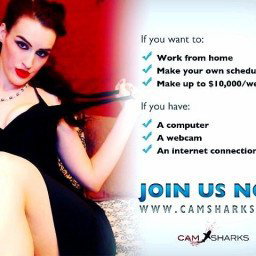 Photo by CamSharks & CSLive with the username @CamSharks, who is a brand user,  February 7, 2023 at 9:40 PM and the text says 'ARE YOU TIRED OF POSTING AND EDITING VIDEOS ALL DAY & NIGHT FOR #OnlyFans, ONLY TO MAKE LUNCH MONEY AND BARELY BE ABLE TO PAY YOUR BILLS AT THE END OF THE MONTH? 
https://CamSharks.com
WE CAN CHANGE THAT FOR YOU AND GET YOU PAID REAL LIFE CHANGING💰MONEY...'