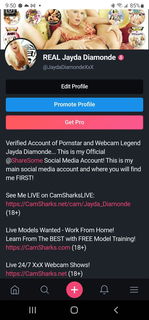 Album by CamSharks & WebcamModelingGuide with the username @CamSharks, who is a brand user,  October 16, 2022 at 1:57 AM and the text says 'Hardcore Adult Film⭐Star @JaydaDiamondeXxX is Almost Ready To Make Her Big Return To The Adult World and Has Setup Her Official Social Media Channel at ShareSome! 👀

Follow The Queen of Extreme Jayda Diamonde's Official Account NOW and Follow Us Too To..'