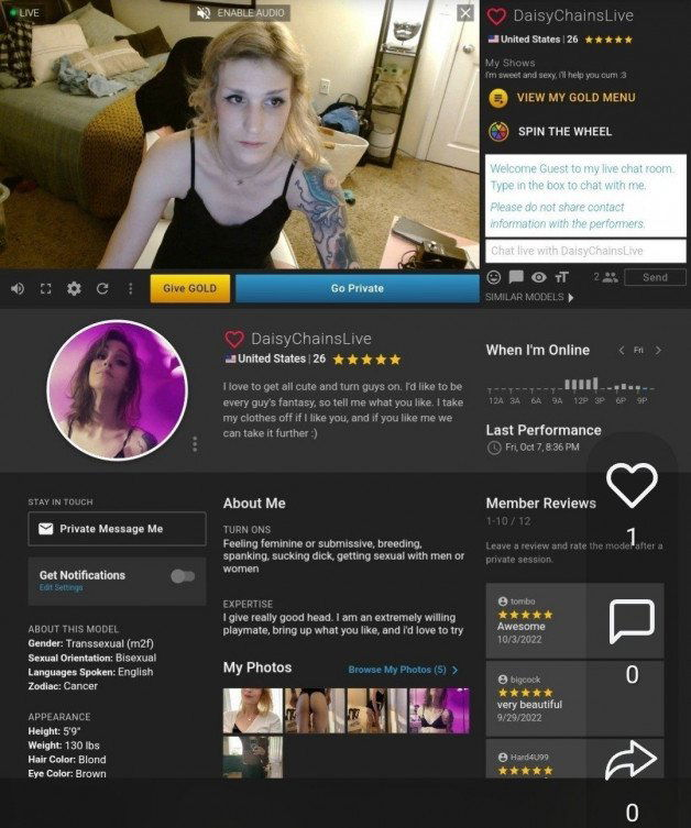 Photo by CamSharks & CSLive with the username @CamSharks, who is a brand user,  November 6, 2022 at 3:10 AM. The post is about the topic XXX Webcam Shows and the text says 'Hardcore Blonde CamSharks Star #DiasyChainsLIVE is on #CamSharksLIVE!

https://CamSharks.net/cam/DaisyChainsLIVE (18+)

✓ Free Signup [•] Cam2Cam ✓

#webcam #livesex #liveporn #horny #sex #sexy #women #porn #sex #xxx #sexcam #naked #tits #bigtoys..'