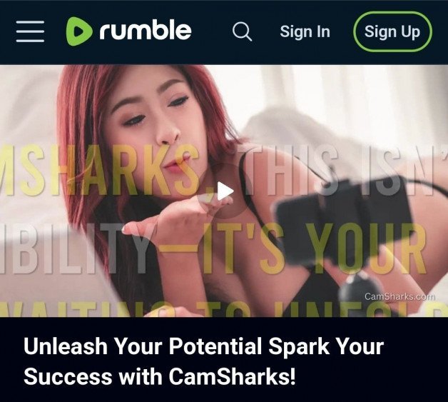Photo by Real Jayda Diamonde with the username @JaydaDiamondeXxX, who is a star user, posted on February 19, 2024. The post is about the topic Webcam Model Training and the text says 'https://CamSharks.com Cam Model Application https://rumble.com/v4bxp6o-unleash-your-potential-spark-your-success-with-camsharks.html'