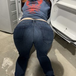 Photo by FoodyBooties with the username @FoodyBooties, who is a verified user,  April 5, 2023 at 7:11 PM. The post is about the topic Ooooooooops and the text says 'Guess who just found out about "stuck in the dryer" porn😬 How did I not know about this!'
