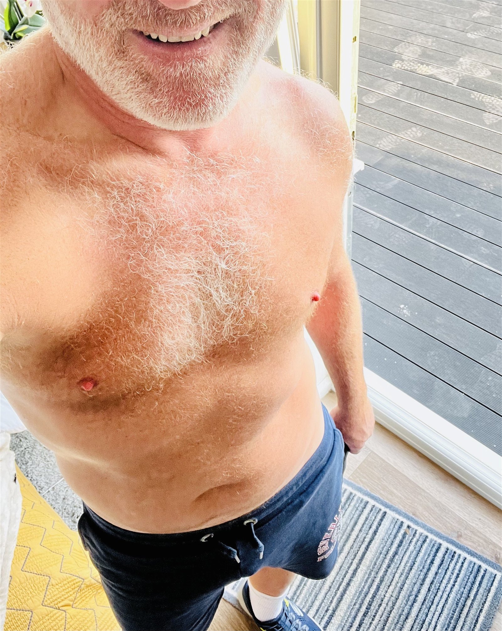 Photo by JimjaminyUK with the username @JimjaminyUK, who is a verified user,  October 12, 2022 at 3:52 PM. The post is about the topic Gay Daddy and the text says '#daddy age 53 days hello boys from here in the Uk #twinks'