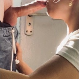Photo by S0lmyr with the username @S0lmyr, who is a verified user,  October 11, 2023 at 10:34 AM. The post is about the topic blowjob and the text says 'Hail the Sun! ☀️😯 #blowjob #deepthroat #couple #public

📸: me
My sun: @adr1enne 🖤'