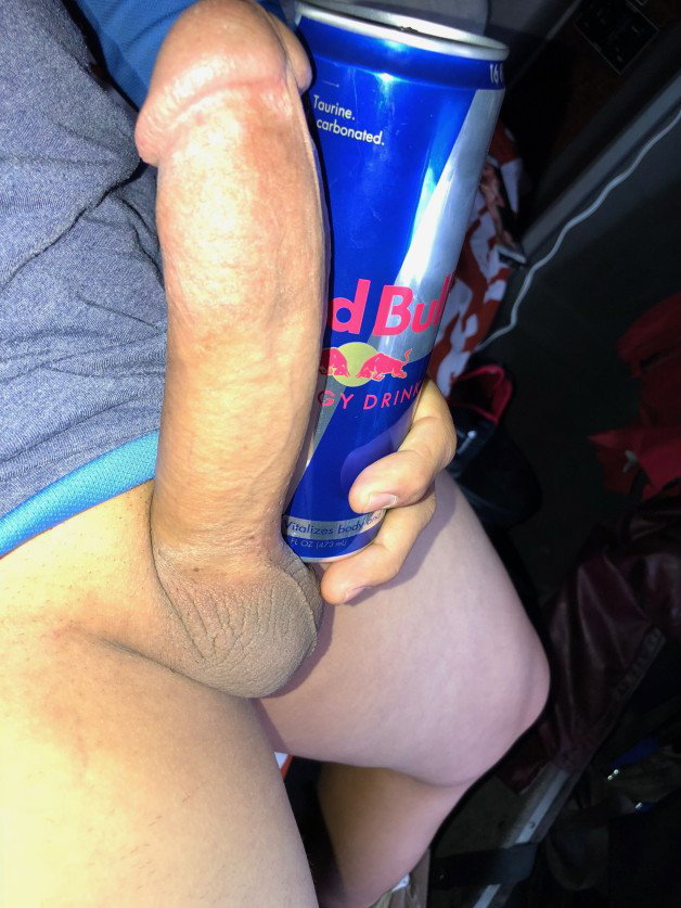 Photo by TXBigCock with the username @TXBigCock, who is a verified user,  November 21, 2022 at 8:39 PM. The post is about the topic big cocks and the text says 'my cock next to a 16oz Redbull'