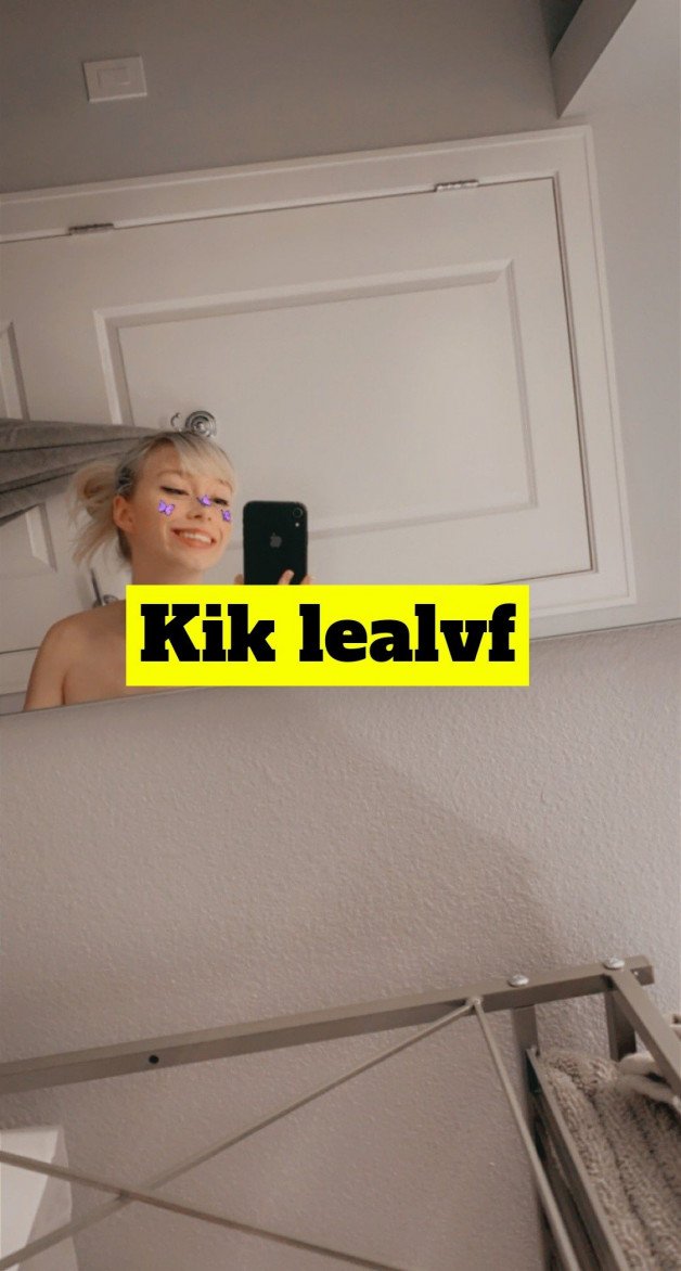 Photo by Lealvf with the username @Lealvf,  November 5, 2022 at 3:41 AM and the text says 'Kik id lealvf'