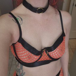 Photo by NeedyHotwife with the username @NeedyHotwife, who is a verified user,  January 28, 2023 at 4:43 AM. The post is about the topic Hotwife and the text says 'Orange isn&#039;t just for Halloween, right? Think there are any bulls to enjoy this outside of October?'