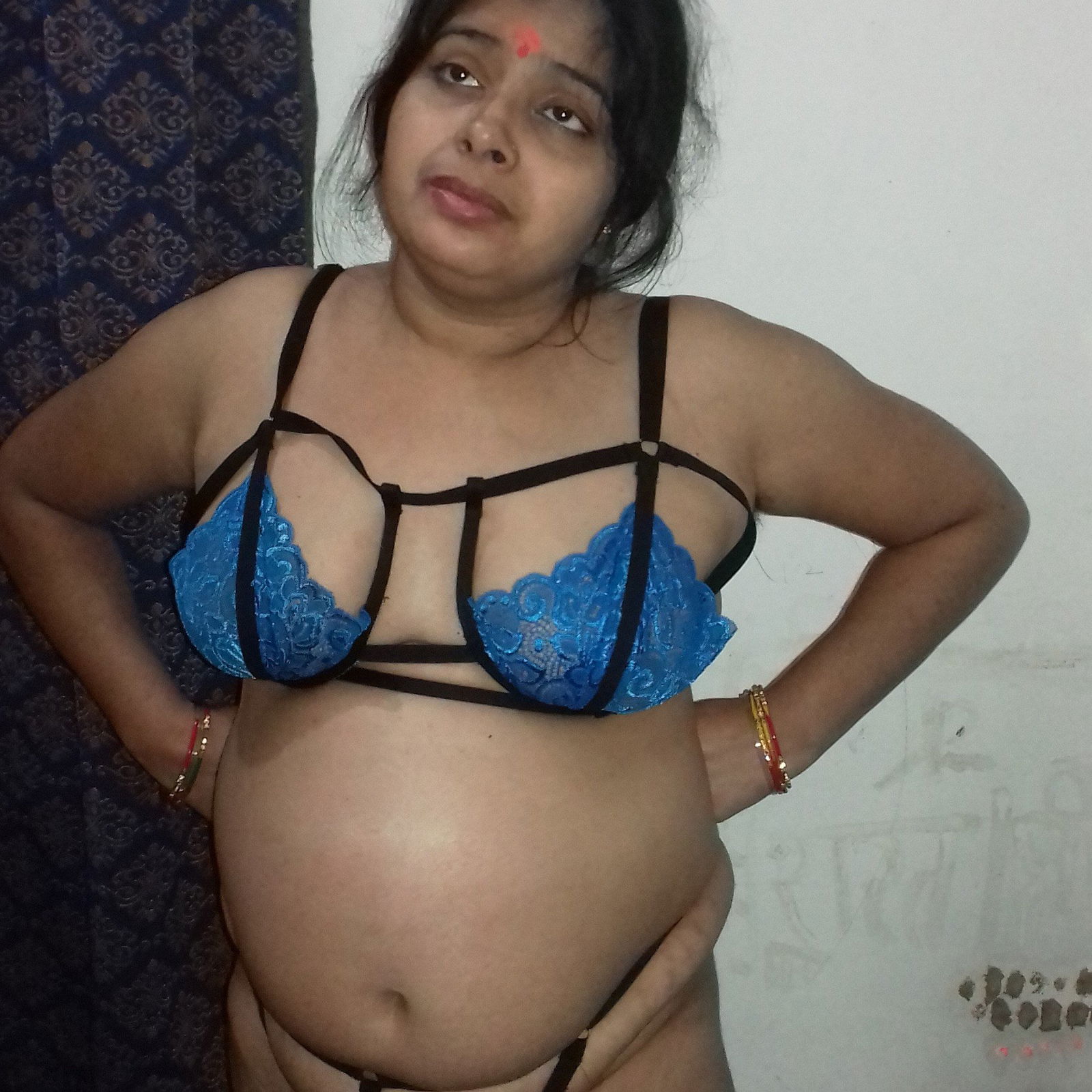 Album by Preeti4fun with the username @Preeti4fun, who is a verified user,  October 31, 2023 at 1:13 PM. The post is about the topic Sexy Lingerie and the text says 'hi friends, 
Do you like? 
like, comment and share'