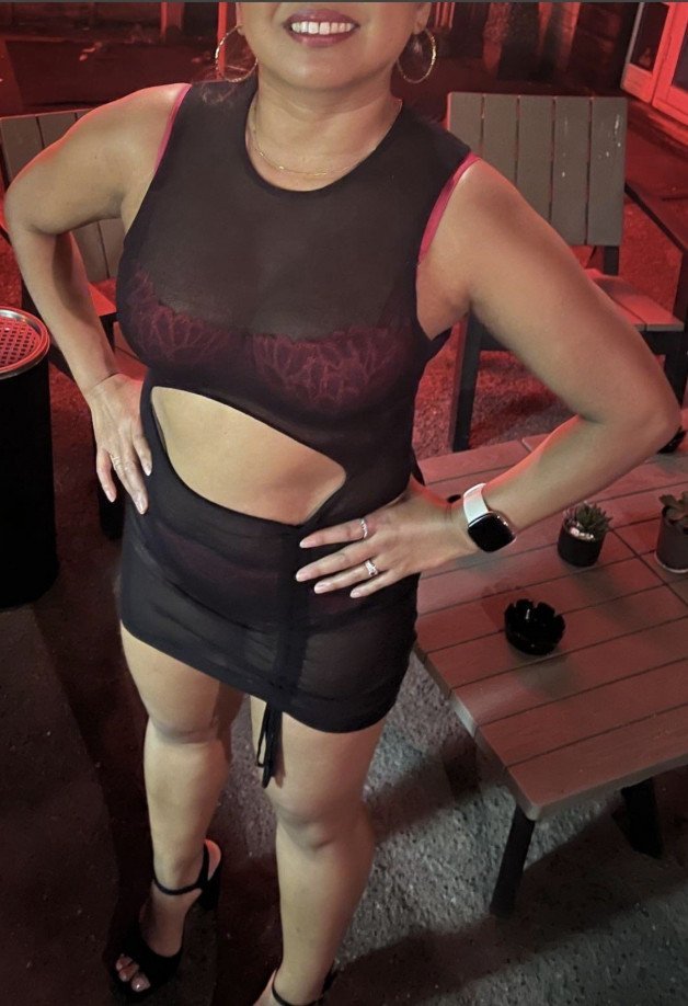 Photo by constantlyhornyH with the username @constantlyhornyH, who is a verified user,  November 8, 2023 at 8:15 AM and the text says 'latest swingers club outfit went down well 
#swingers #hotwife #nonmonogamy #milf #married'