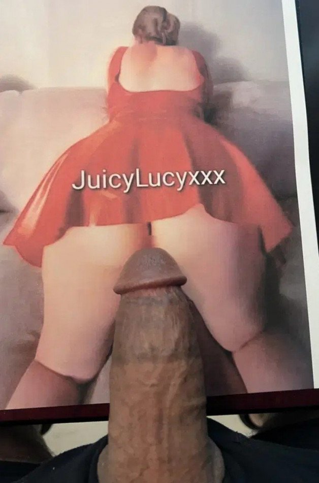 Photo by Juicylucy38xxx with the username @Juicylucy38xxx, who is a verified user,  September 3, 2024 at 12:30 AM. The post is about the topic JuicyLucy38xxx and the text says 'What a huge cock [GrandeMan2.0](GrandeMan2.0) is trying to slide inside my tight holes here on this wonderful cock-tribute pic 😍.  Im sure the ladies will give you a follow with that pussy stretcher cock tributing them 😉 🍆❤️
Keep those cum-tributes..'