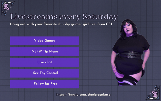 Photo by Versyssa with the username @versyssa, who is a star user,  January 28, 2023 at 4:29 PM and the text says 'You into #chubby #gamergirls? I&#039;m live every saturday night on Fansly.

#bbw #findom #femdom #switch #brat'